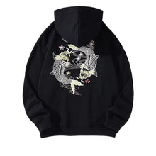 Load image into Gallery viewer, Embroidery circular carp hoodie / sweatshirt