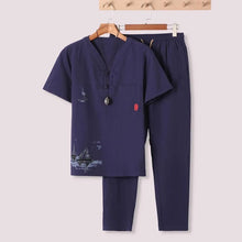 Load image into Gallery viewer, Sansui sailboat Tang shirt + pants set