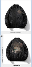 Load image into Gallery viewer, Elegant beast embroidery bomber jacket