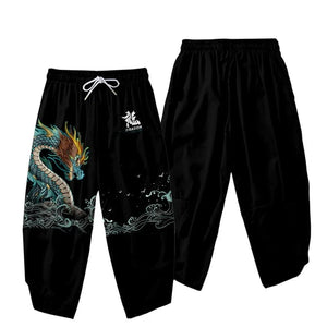 Dragon wave harem pants