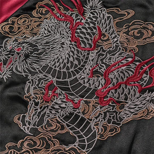 Premium twin dragon embroidery sukajan jacket
