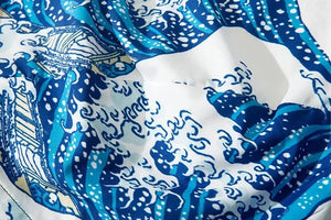 Tsunami carp white comfy harem pants