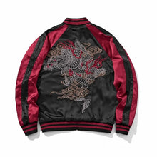 Load image into Gallery viewer, Premium twin dragon embroidery sukajan jacket