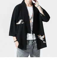 Load image into Gallery viewer, Stork design kimono shirt