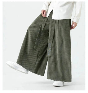 "Hideo" corduroy harem pants