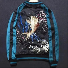 Load image into Gallery viewer, 2 sided Premium goldfish sakura sukajan jacket