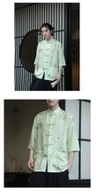 Load image into Gallery viewer, Premium silk bamboo forest Tang shirt