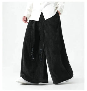 "Hideo" corduroy harem pants