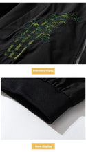 Load image into Gallery viewer, Embroidery bamboo panda bomber jacket