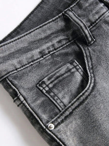 Vintage ragged "daisuki" denim jeans