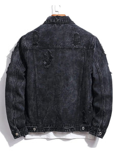Vintage ragged "atama" denim jacket