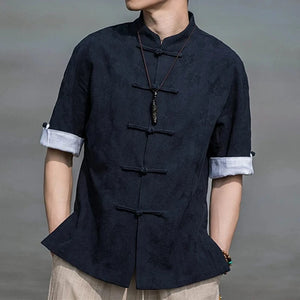 "língzi" Tang Dynasty short sleeve shirt