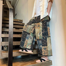 Load image into Gallery viewer, Vintage &quot;mosaic&quot; wide harem pants