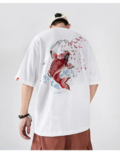 Load image into Gallery viewer, Fish splash embroidery T-shirt