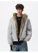 Load image into Gallery viewer, Reversible vintage faux fur jacket
