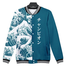 Load image into Gallery viewer, Kanagawa wave design jacket