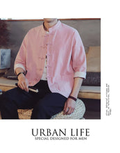 Load image into Gallery viewer, Hongmin solid Tang shirt
