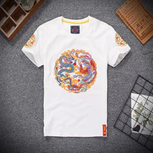 Load image into Gallery viewer, Embroidery Dragon &amp; Phoenix T-Shirt