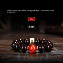 Load image into Gallery viewer, Hyper premium sterling silver 925 Pterocarpus Santalinus India bracelet