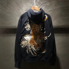 Load image into Gallery viewer, Hyper premium roaring tiger embroidery hoodie
