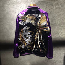 Load image into Gallery viewer, Hyper Premium embroidery carp vs phoenix sakura sukajan jacket