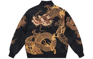 Hyper premium embroidery lucky dragon bomber jacket