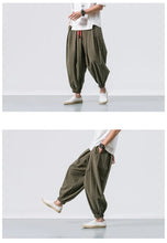 Load image into Gallery viewer, Draw elastic ankle harem pants