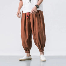 Load image into Gallery viewer, Draw elastic ankle harem pants