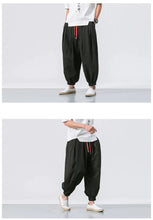 Load image into Gallery viewer, Draw elastic ankle harem pants