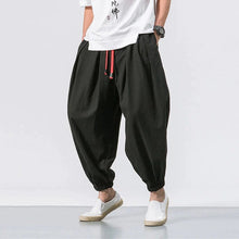 Load image into Gallery viewer, Draw elastic ankle harem pants