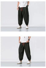 Load image into Gallery viewer, Draw elastic ankle harem pants