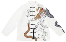 Load image into Gallery viewer, Hyper premium embroidery dragon beast cashmere/wool coat