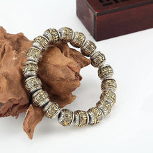 Load image into Gallery viewer, Golden tibetan buddha bracelet