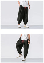 Load image into Gallery viewer, Draw elastic ankle harem pants