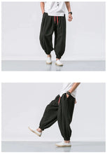 Load image into Gallery viewer, Draw elastic ankle harem pants