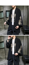 Load image into Gallery viewer, Golden dragon kimono robe