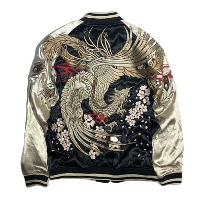 Hyper premium embroidery mystical bird sukajan souvenir jacket