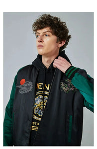 Ultra premium embroidery volcano tiger sukajan jacket