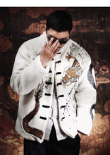 Load image into Gallery viewer, Hyper premium embroidery dragon beast cashmere/wool coat
