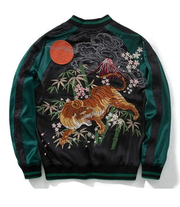 Ultra premium embroidery volcano tiger sukajan jacket