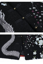 Load image into Gallery viewer, Hyper premium embroidery dragon beast cashmere/wool coat