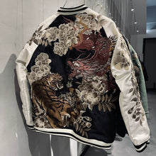 Load image into Gallery viewer, Hyper premium embroidery fire dragon fierce tiger sukajan souvenir jacket