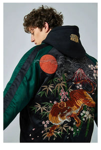 Ultra premium embroidery volcano tiger sukajan jacket