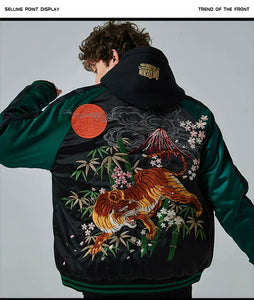 Ultra premium embroidery volcano tiger sukajan jacket