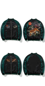 Ultra premium embroidery volcano tiger sukajan jacket