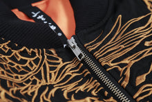 Load image into Gallery viewer, Hyper premium embroidery lucky dragon bomber jacket