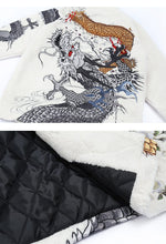 Load image into Gallery viewer, Hyper premium embroidery dragon beast cashmere/wool coat