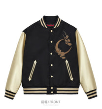 Load image into Gallery viewer, Ultra premium midnight beast embroidery sukajan baseball jacket