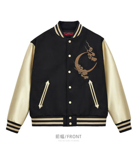 Ultra premium midnight beast embroidery sukajan baseball jacket