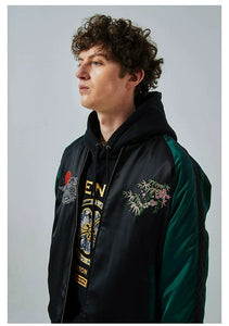 Ultra premium embroidery volcano tiger sukajan jacket